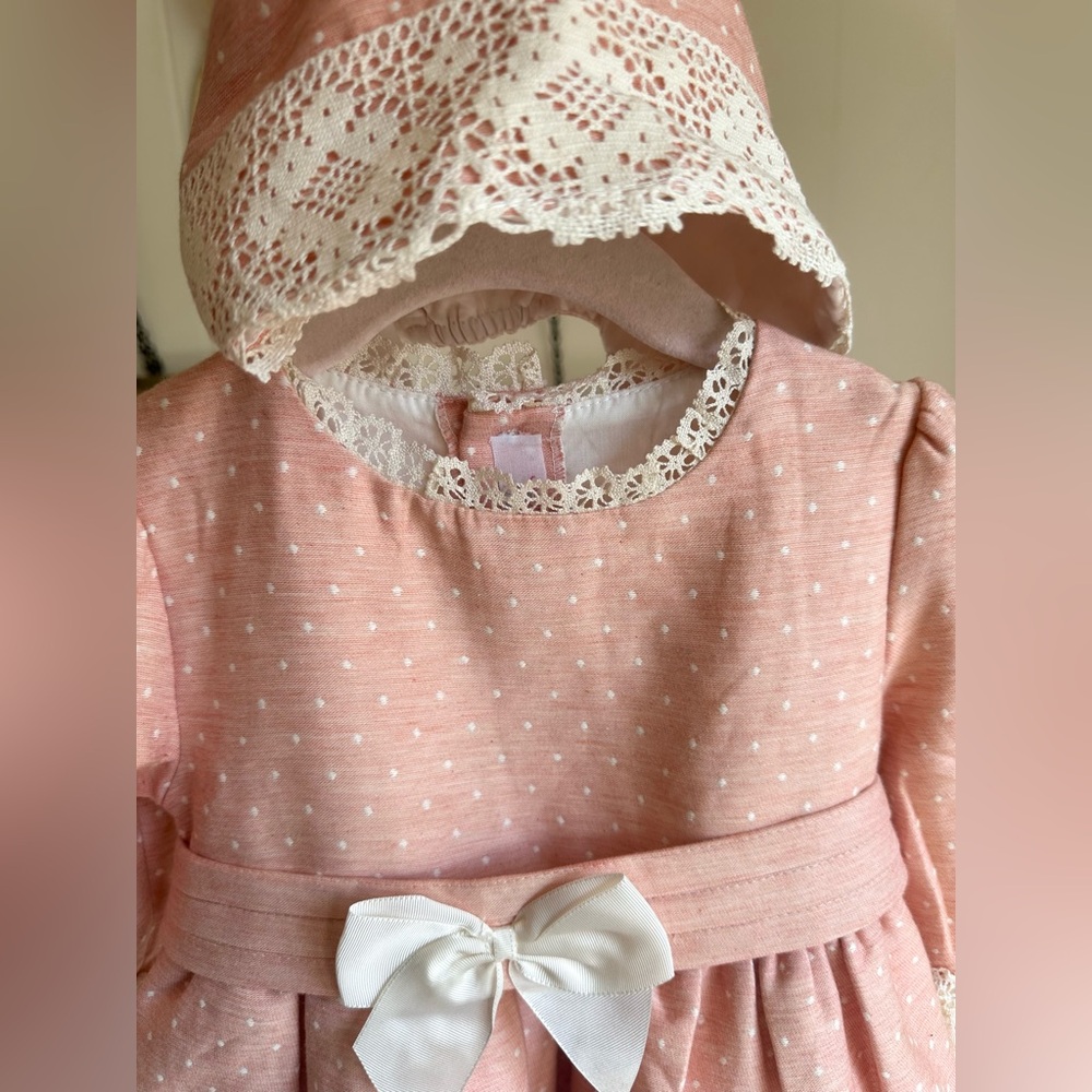 Elegant Pink Lace Trim Kids Formal Dress - Picture 3 of 6